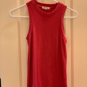 Red Fitted Madewell Tank